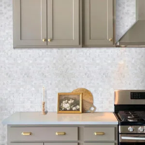 Luxe Porcelain Mosaic Wall Tiles – DIY Elegance for Modern Homes