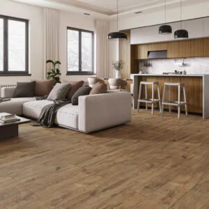 High-Performance Laminate Flooring with Dense Core & Interior Style