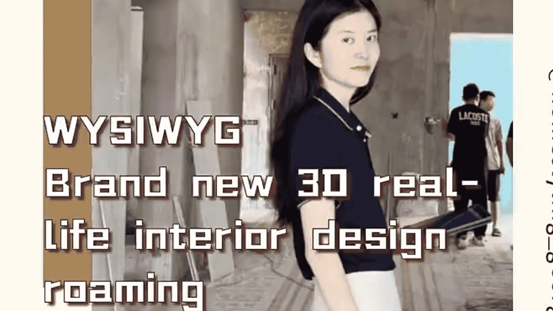 3D effect on-site display