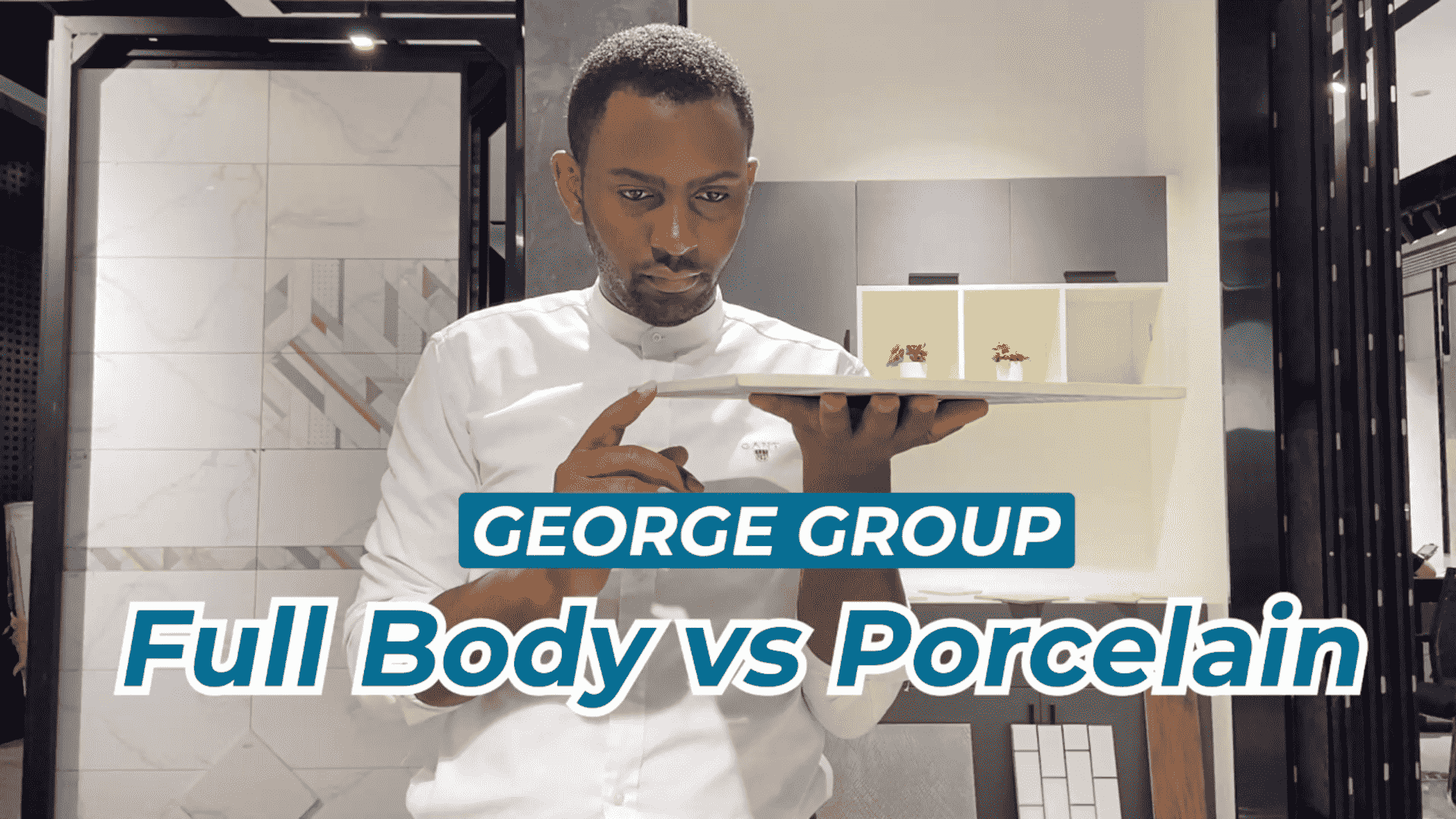 Full body porcelain and ordinary porcelain