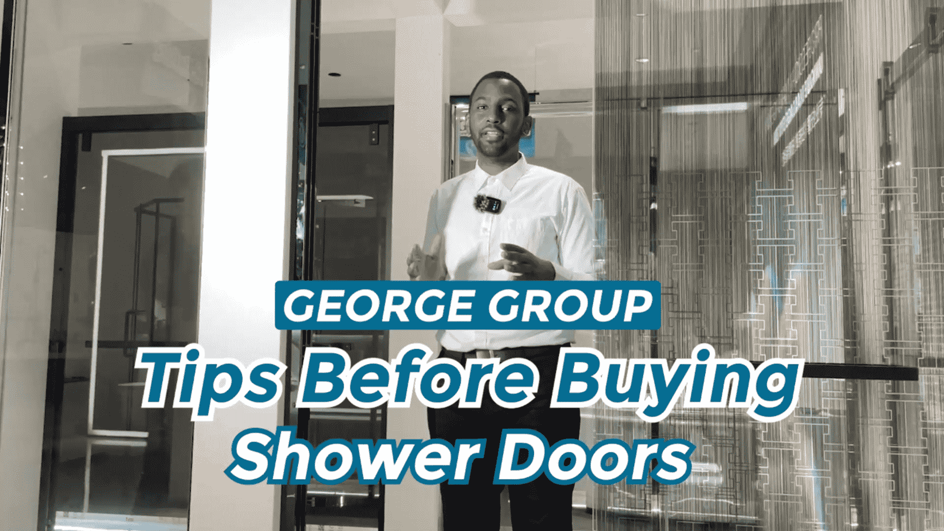 One-line shower room (English)