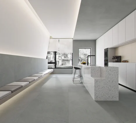 Non-Slip Sandstone-Look Porcelain Tiles